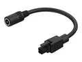 Teltonika - Str&#248;madapter - 5,5 x 2,1 mm DC-jakk (hunn) til 4-stiftskontakt (3 mm grad) (hann) 10 cm - for Teltonika RUT200, RUT300, RUT360, RUT951, RUT956, RUTX12, RUTX14, TCR100, TSW100, TSW110