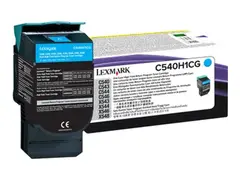 Lexmark - Høy ytelse - cyan - original tonerpatron LCCP, LRP - for Lexmark C540, C543, C544, C546, X543, X544, X546, X548