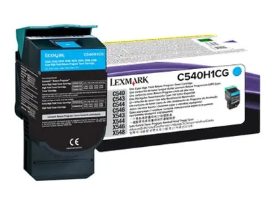 Lexmark - Høy ytelse - cyan - original - tonerpatron LCCP, LRP - f...