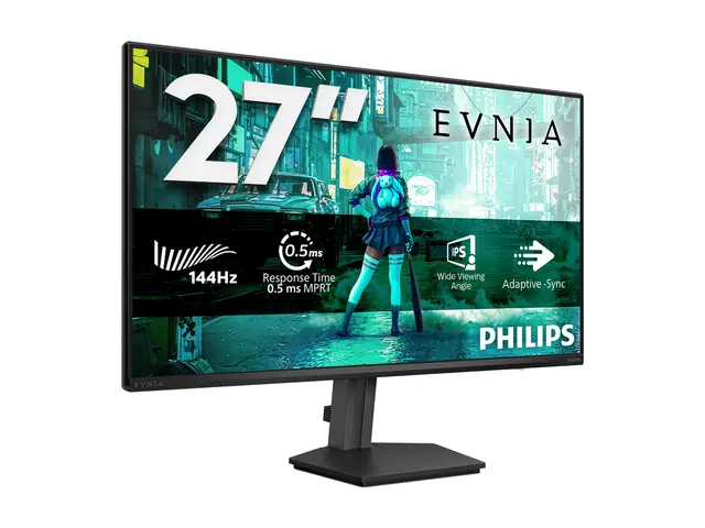 Philips Evnia 3000 27M2N3200NF - LED-skjerm gaming - 27" - 1920 x 1080 Full HD (1080p) @ 144 Hz - Fast IPS - 300 cd/m² - 1500:1 - HDR10 - 0.5 ms - HDMI, DisplayPort - koksgrå 