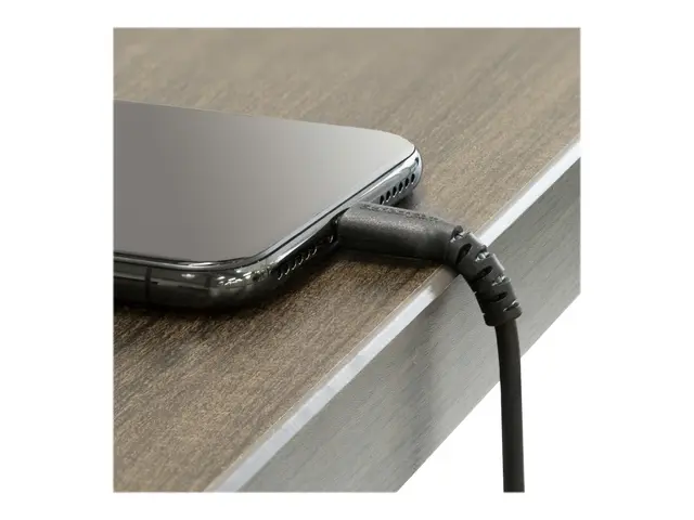 StarTech.com 3 ft(1m) Durable Black USB-A to Lightning Cable, Heav...