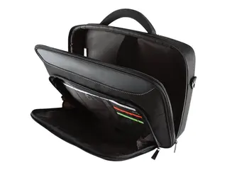 Targus Classic+ Clamshell - Notebookbæreveske 17" - 18" - svart, rød