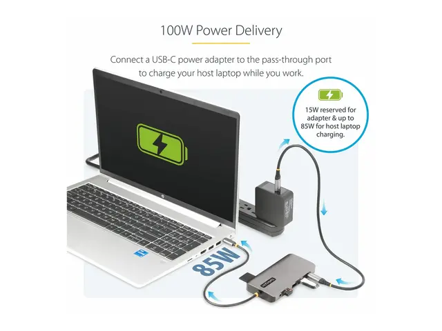 StarTech.com USB-C Triple-Monitor Multiport Adapter, HDMI/DP/Card ...