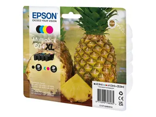Epson 604XL Multipack - 4-pack - XL - svart, cyan, magenta, gul original - blister - blekkpatron - for EPL 4200; Stylus Photo 2200; WorkForce WF-2950DWF