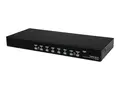 StarTech.com 8-Port USB KVM Swith with OSD TAA Compliant - 1U Rack Mountable VGA KVM Switch (SV831DUSBU) - KVM-svitsj - 8 porter