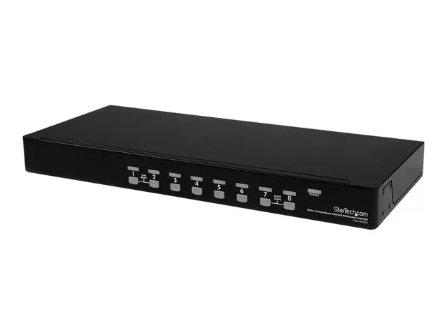 StarTech.com 8-Port USB KVM Swith with OSD - TAA Compliant 1U Rack...