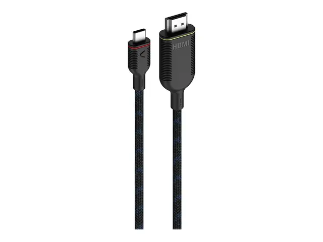 Unisynk - Adapterkabel 24 pin USB-C hann til HDMI 3 m dobbeltisole...