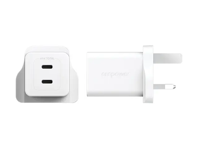 empower by PanzerGlass - Strømadapter - turbo, UK plug - 45 watt -...