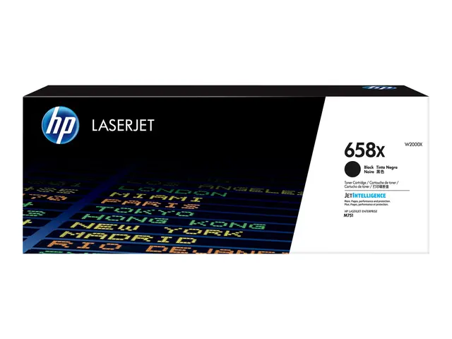 HP 658X - Høykapasitets - svart - original - LaserJet - tonerpatro...