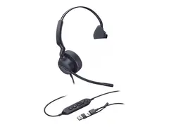 Yealink UH42 Mono - Hodesett - on-ear - kablet USB-C, USB-A