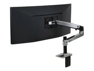 Ergotron LX - Monteringssett (leddarm, skrivebordsklemmemontering, utvidelsesadapter, maljemonteringsfot, 7&quot;-stang) for LCD-skjerm - polert aluminium - skjermst&#248;rrelse: inntil 34&quot;