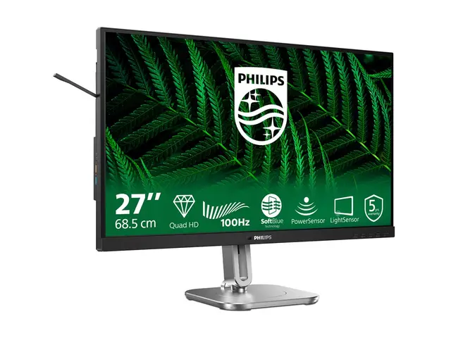 Philips 27B2G5500 - LED-skjerm 27" 2560 x 1440 QHD @ 100 Hz IPS 15...