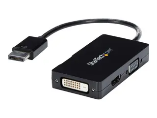 StarTech.com 3 in 1 DisplayPort Multi Video Adapter Converter 1080p DP Laptop to HDMI VGA or DVI Monitor or Projector Display (DP2VGDVHD) - video adapter - DisplayPort / HDMI / DVI / VGA - 26.6 m
