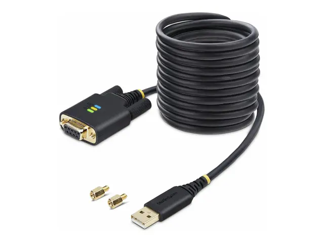 StarTech.com 10ft (3m) USB to Null Modem Serial Adapter Cable, Int...