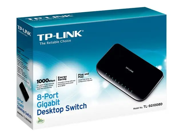 TP-Link TL-SG1008D 8-Port Gigabit Desktop Switch - Switch - 8 x 10...