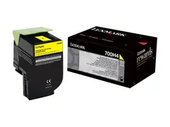 Lexmark 700H4 - Høy ytelse - gul - original tonerpatron LCCP - for Lexmark CS310dn, CS310n, CS410dn, CS410dtn, CS410n