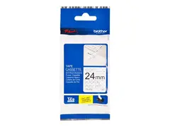 Brother TZe-SE5 - Svart på hvitt Rull (2,4 cm x 8 m) 1 kassett(er) merketape - for P-Touch PT-1400, PT-1650