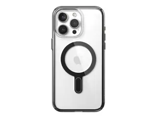 Speck Presidio Perfect-Clear - Baksidedeksel for mobiltelefon med klikkl&#229;s - MagSafe-samsvar - plastikk - klar/svart - for Apple iPhone 15 Pro Max