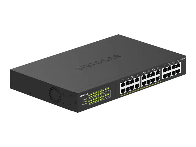 NETGEAR GS324P - Switch ikke-styrt 16 x 10/100/1000 (PoE+) + 8 rac...