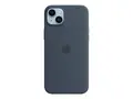 Apple - Baksidedeksel for mobiltelefon MagSafe-samsvar - silikon - stormbl&#229; - for iPhone 14 Plus