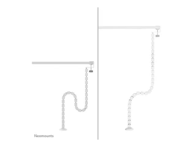 Neomounts - Kabelstyringsryggrad clamp-on design, universal hvit