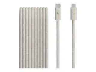 Beats - USB-kabel - USB-C (hann) til USB-C (hann) USB 2.0 - 3 m - flettet, Hurtiglading opptil 240W, forsterket design - overspenningsstein