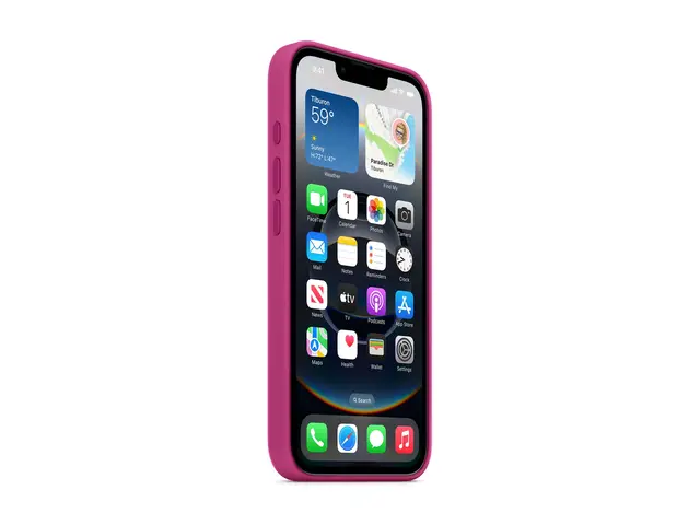 Apple - Baksidedeksel for mobiltelefon silikon Fuchsia iPhone 16e