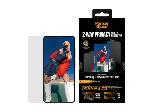 PanzerGlass - Skjermbeskyttelse for mobiltelefon ultra-bred passfo...