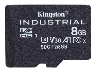 Kingston Industrial - Flashminnekort 8 GB - A1 / Video Class V30 / UHS-I U3 / Class10 - microSDHC UHS-I