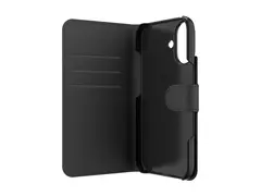 iFrogz Defence - Lommebok for mobiltelefon PU-skinn (termoplastisk polyuretan + polykarbonat), l&#230;rf&#248;lelse - svart - for Apple iPhone 16