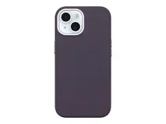 OtterBox Symmetry Series - Baksidedeksel for mobiltelefon MagSafe-samsvar - kaktusl&#230;r, polyuretan - plomme luksus - for Apple iPhone 15