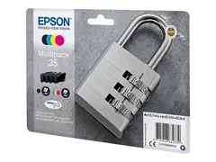 Epson 35 Multipack - 4-pack - svart, gul, cyan, magenta original - blære med RF/lyd-alarm - blekkpatron - for WorkForce Pro WF-4720, WF-4720DWF, WF-4725DWF, WF-4730, WF-4730DTWF, WF-4740, WF-4740DTWF
