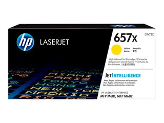 HP 657X - Høy ytelse - gul - original - LaserJet tonerpatron (CF472X) - for Color LaserJet Enterprise MFP M681; LaserJet Enterprise Flow MFP M681, MFP M682