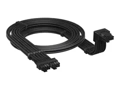 CORSAIR Type 5 (Style B) - Strømkabel 16-stifts PCI-strøm (hann) nedvinklet til 8-pins PCIe-strøm (hann) - 65 cm - svart