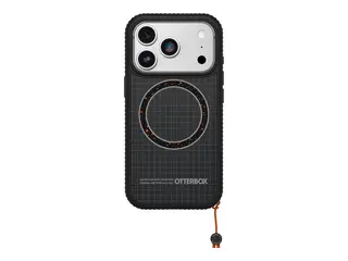 OtterBox Sole Series - Baksidedeksel for mobiltelefon MagSafe-samsvar - polykarbonat, nylonstoff, termoplastisk elastomer (TPE) - midnattskretser (svart) - for Apple iPhone 17 Pro
