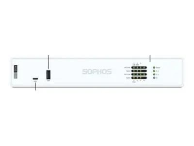 Sophos XGS 108 - 2. generasjon sikkerhetsapparat 2.5GbE, 1GbE skri...