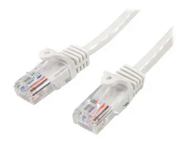 StarTech.com 1m White Cat5e / Cat 5 Snagless Patch Cable - Kobling...