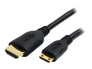 Startech 1m High Speed HDMI Cable with Ethernet HDMI to HDMI Mini HDMI-kabel med Ethernet - HDMI hann til 19 pin mini HDMI Type C hann - 1 m - skjermet - svart
