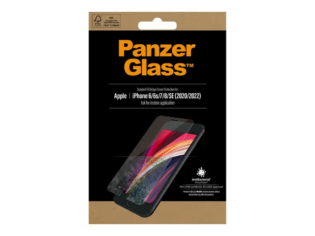 PanzerGlass - Skjermbeskyttelse for mobiltelefon glass Apple iPhon...