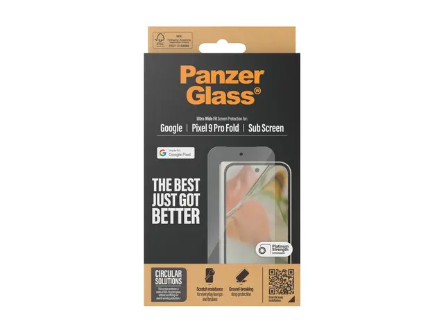 PanzerGlass - Skjermbeskyttelse for mobiltelefon ultrabred passfor...