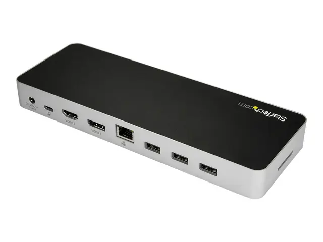 StarTech.com USB C Dock, Dual Monitor HDMI & DisplayPort 4K 30Hz, ...