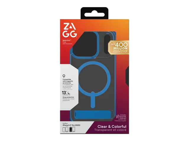 Zagg Santa Cruz Snap - Baksidedeksel for mobiltelefon med stativ M...