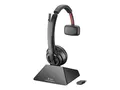Poly Savi 8210 Office - Savi 8200 series hodesett - on-ear - DECT / Bluetooth - tr&#229;dl&#248;s - svart - Zoom Certified