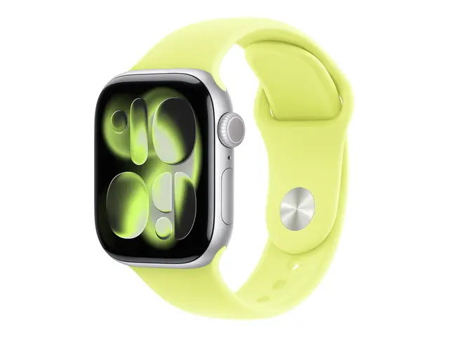 Apple - Bånd for smart armbåndsur 42mm M/L-størrelse neongul Watch...