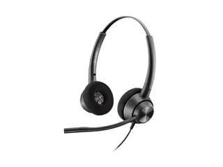 HP Poly EncorePro 320 - EncorePro 300 series hodesett - on-ear - kablet - Quick Disconnect - svart - TAA-samsvar - Certified for Skype for Business