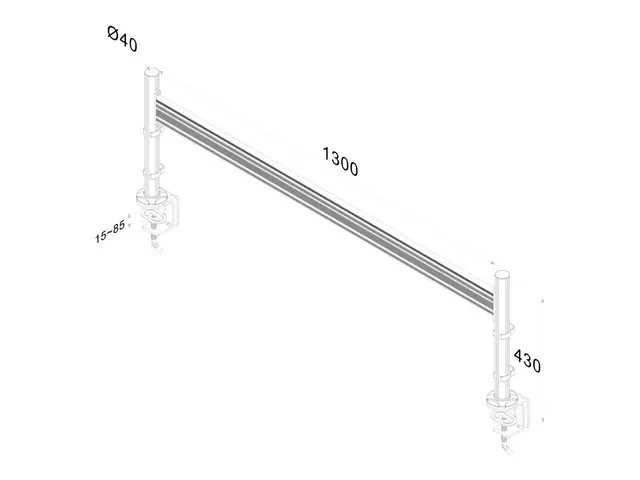 Neomounts FPMA-DTB100 - Monteringssett (verktøysholder) fast for 3...