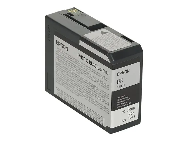 Epson T5801 - 80 ml - fotosort - original - blekkpatron - for Styl...