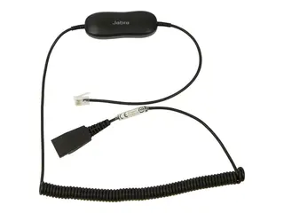 Jabra GN1216 - Hodetelefonkabel RJ-9 hann til Quick Disconnect hann - 2 m - for Avaya one-X Deskphone Edition 96XX; Jabra GN 2000, GN1900, GN2000; BIZ 2400 3in1, GN2000