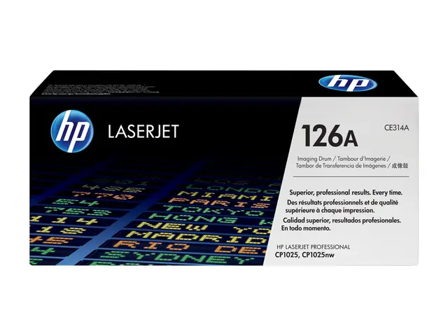 HP 126A - Svart, farge (cyan, magenta, gul) original trommelsett f...