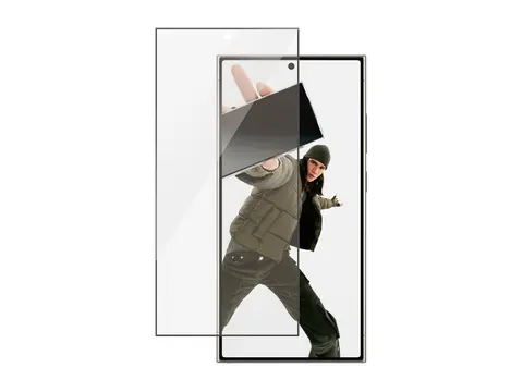 PanzerGlass - Skjermbeskyttelse for mobiltelefon ultravid passform med EasyAligner - glass - rammefarge svart - for Samsung Galaxy S24 Ultra